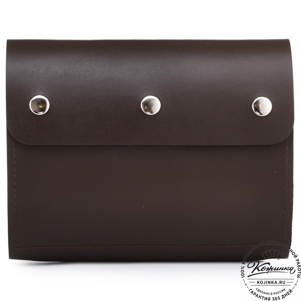 Кожаный ежедневник на кольцах "Джексон" (тёмно-коричневый)